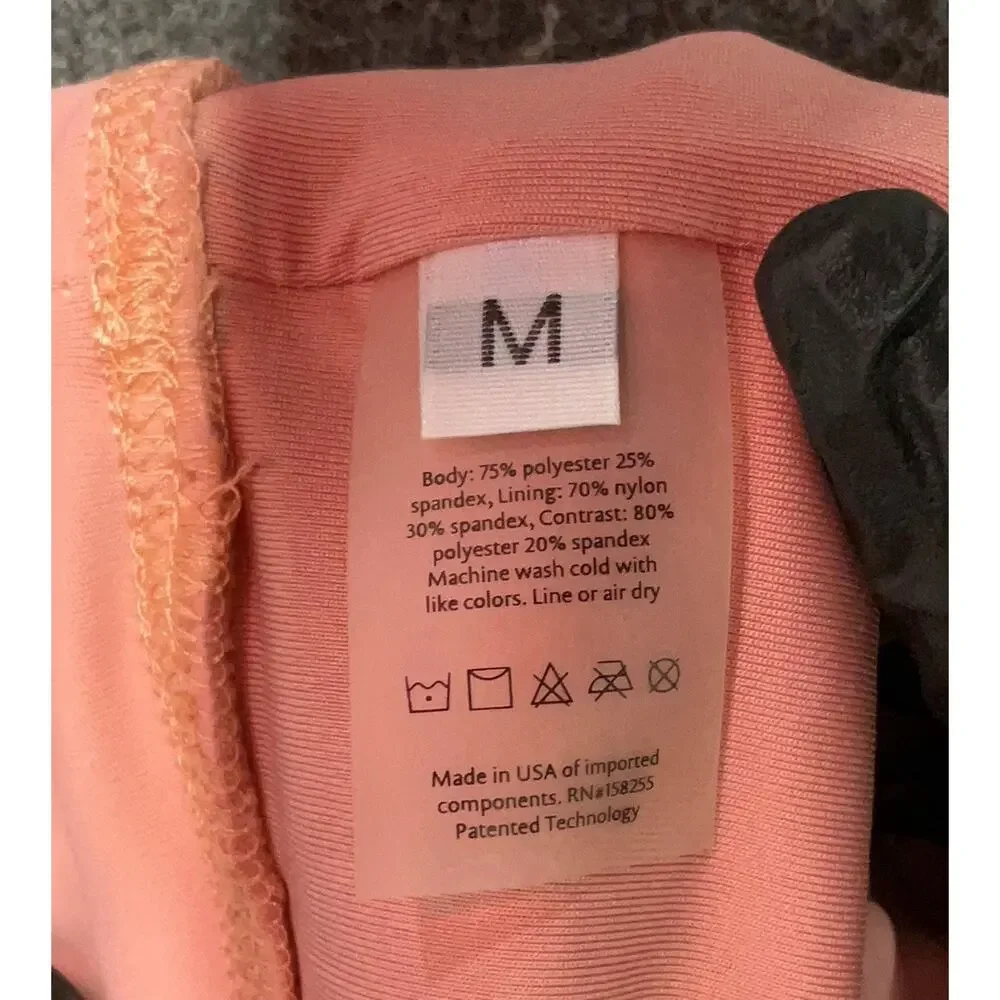 Forme Matching Activewear Set Pink Sports Bra/Yoga Pant High Rise Leggings M NWT